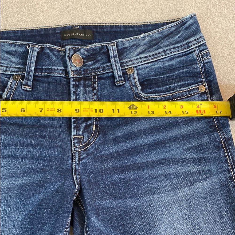 Silver Jeans Women's Elyse Straight Leg Indigo Denim - Picture 8 of 13